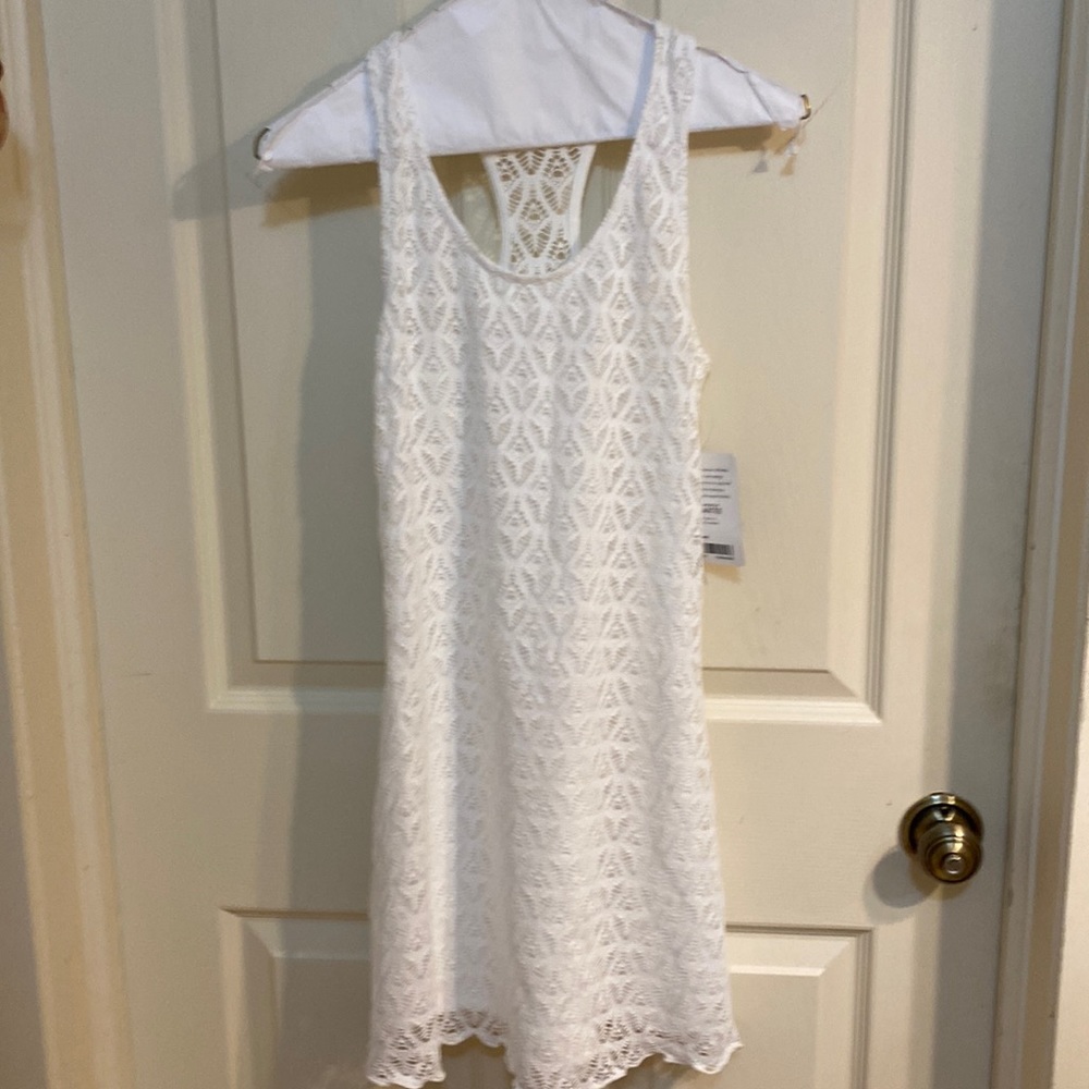 Athleta white topspin dress xxs nwt